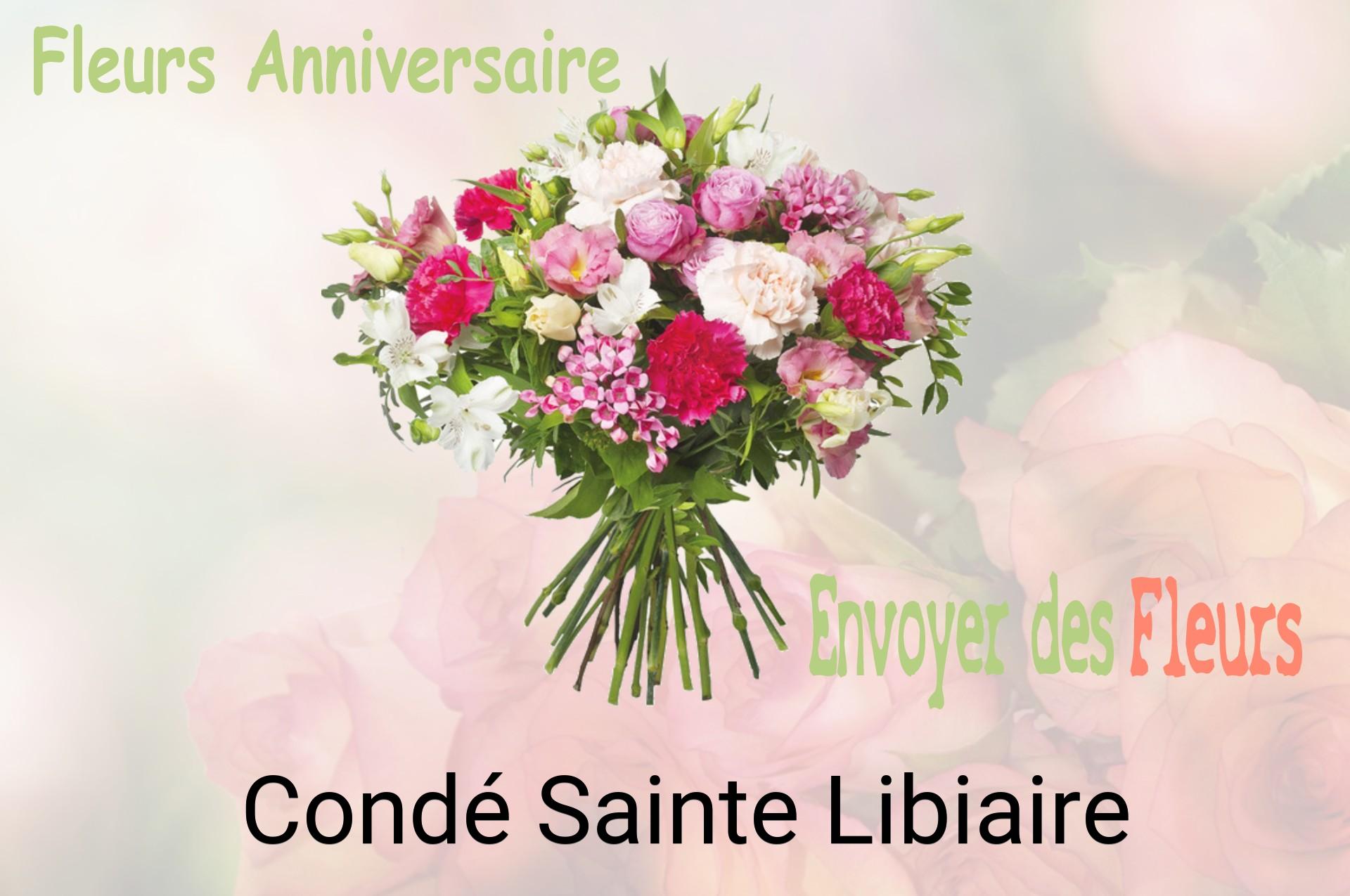 Bouquet de fleurs d’anniversaire livré à Condé-Sainte-Libiaire